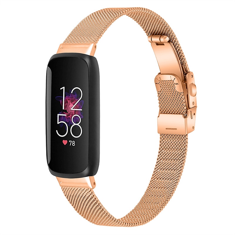 Pulseira de Smartwatch Compatível com Fitbit Inspire 3 Inspire 2 / Inspire HR / Inspire Aço Inoxidável Relógio inteligente Alça Ajustável Com Transparência Mulheres Homens Pulseira Estilo Milanês de 2025 por $19.99 –P16