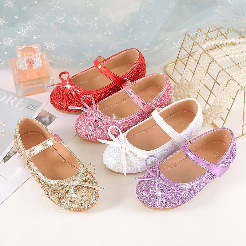 Mädchen Flache Schuhe Täglich Schuhe für das Blumenmädchen Prinzessin Schuhe Schulschuhe Glanz Tragbar Federung Atmungsaktivität Prinzessin Schuhe Kleine Kinder (4-7 Jahre) Kleinkinder (2–4 J.) 2025 - $42.99 –P3