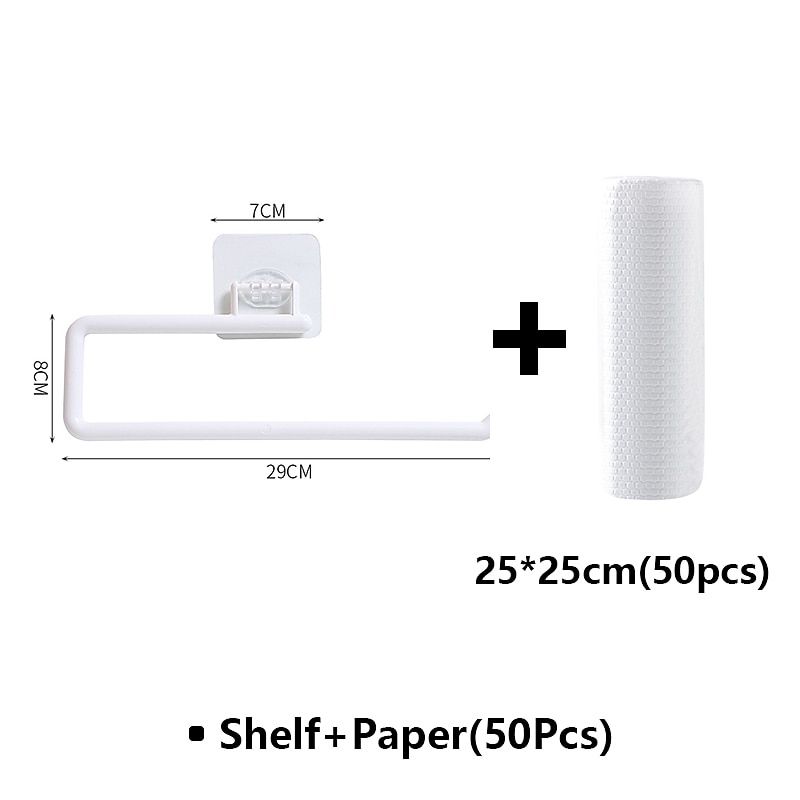 1 ensemble chiffon paresseux cuisine jetable sec et humide double usage nettoyage ménager papier de cuisine papier spécial ménage vaisselle chiffon essuie-tout de 2025 ? $8.49 –P1