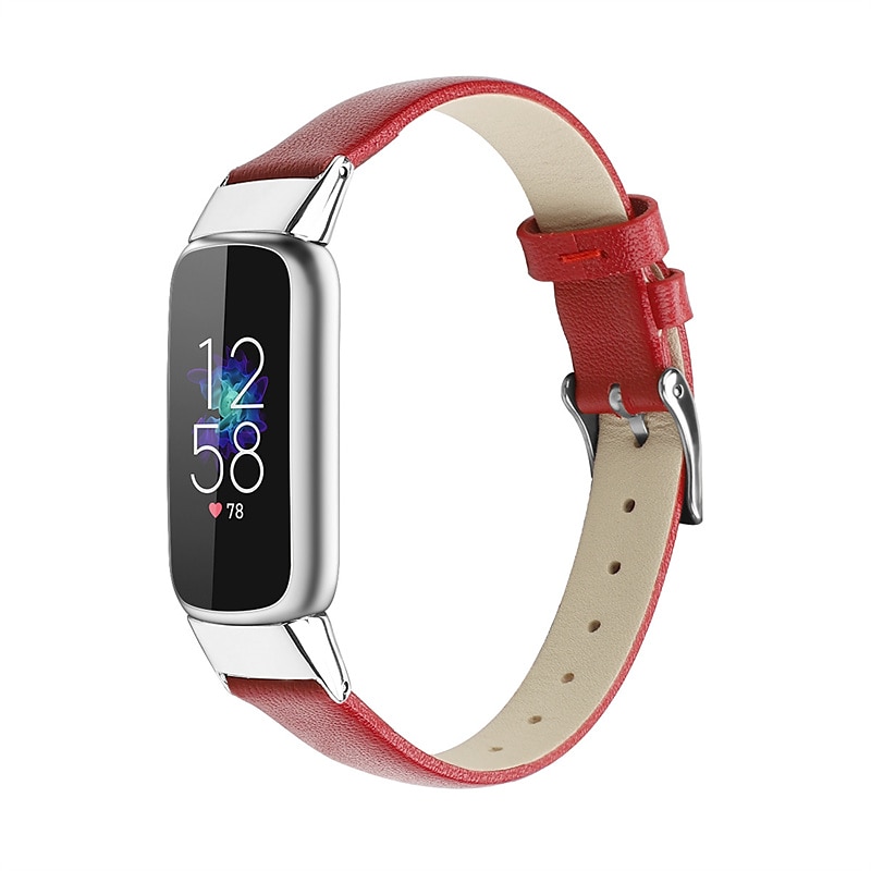 Reim til Smartklokke Kompatibel med Fitbit Luxe Ekte lær Smartklokke Stropp Justerbar Kvinner menn Sportsrem Erstatning Armbånd 2025 - $17.99 –P3