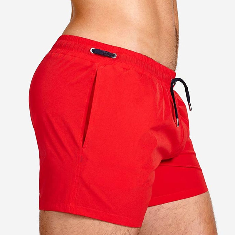 Men's Swimwear Swim Shorts Swim Trunks Boxer Swim Shorts Shorts Plain Comfort Breathable Outdoor Daily Going out Sports Hawaiian White Pink 2025 - $20.99 –P6
