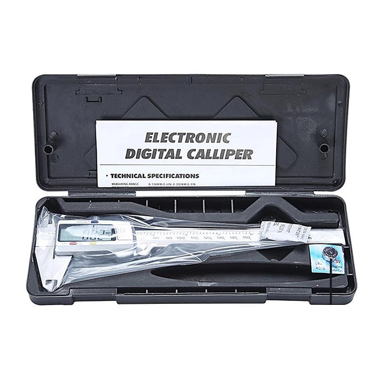 calibro con display digitale ad alta precisione 0-150 mm strumenti di misura calibro a corsoio in acciaio inossidabile in metallo del 2025 a $30.99 –P5