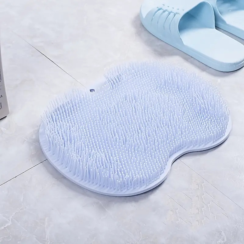 scrubber per la schiena a mani libere per doccia, tappetino per massaggio in silicone, scrubber per massaggiatore per piedi per doccia, scrubber per la schiena a parete per bagno esfoliante per la del 2025 a $5.49 –P5