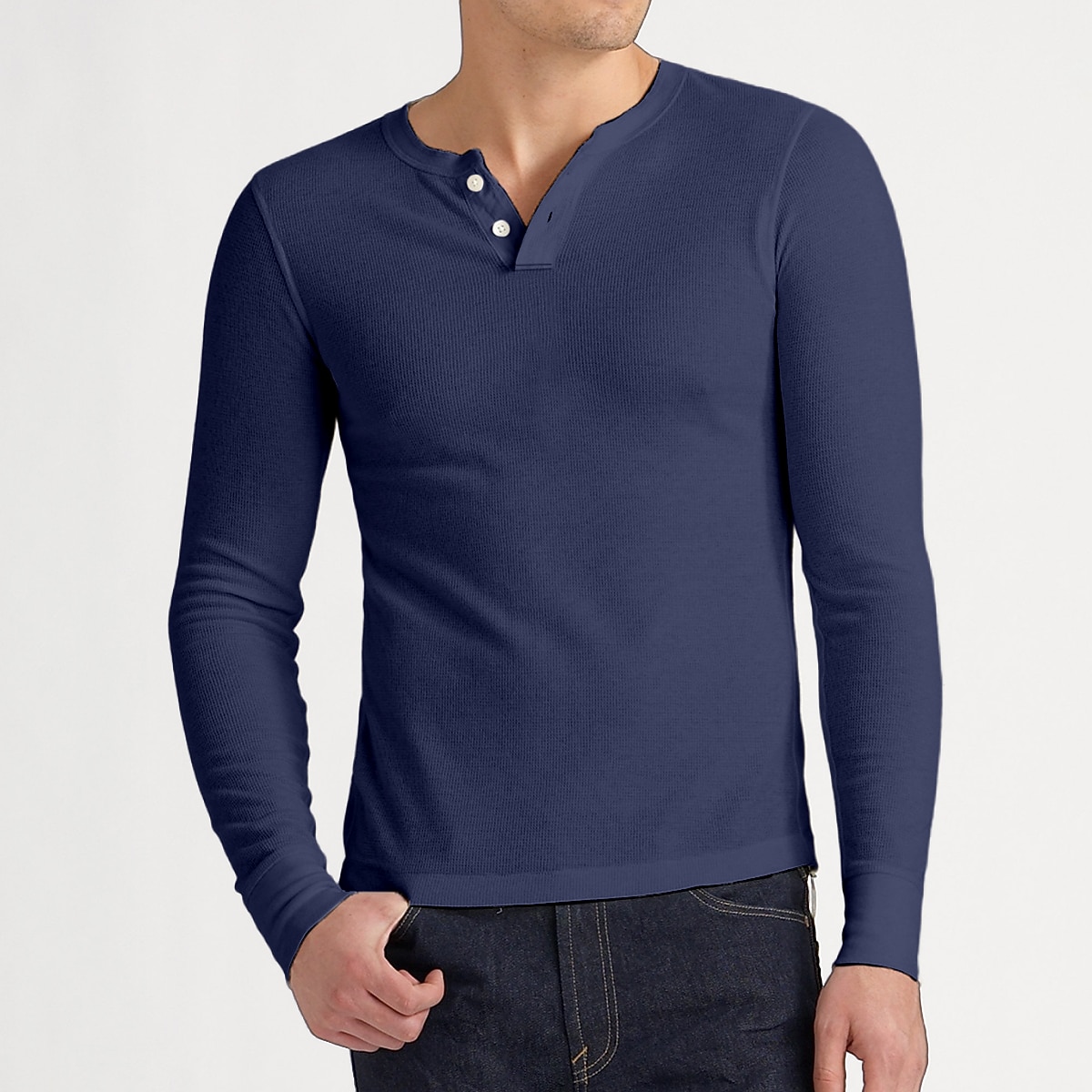 Муж. Футболка с пуговицами Футболка Рубашка Хенли Рубашка с длинным рукавом Длинный рукав Хенли Весна, осень, зима, лето Полотняное плетение Классика На каждый день Большой и высокий Кнопка вниз 2025 - $13.99 –P7