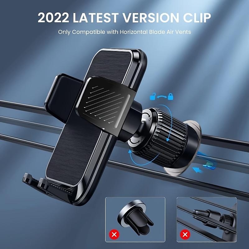 StarFire Mobile Phone Holder For Car Air Outlet 360 Degree Rotation StablePhone Mount Compatible For Android/IOS Suitable For 4-7 Inches Smart Phone Black 2025 - $17.99 –P7