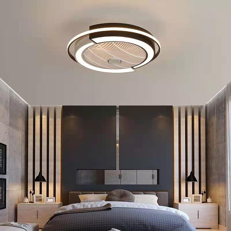 plafondventilator met afstandsbediening voor verlichting, moderne low-profile plafondventilator voor binnenshuis met 72 W warme, natuurlijke, heldere led-verlichting in 3 kleuren, slimme 2025 - $259.09 –P3