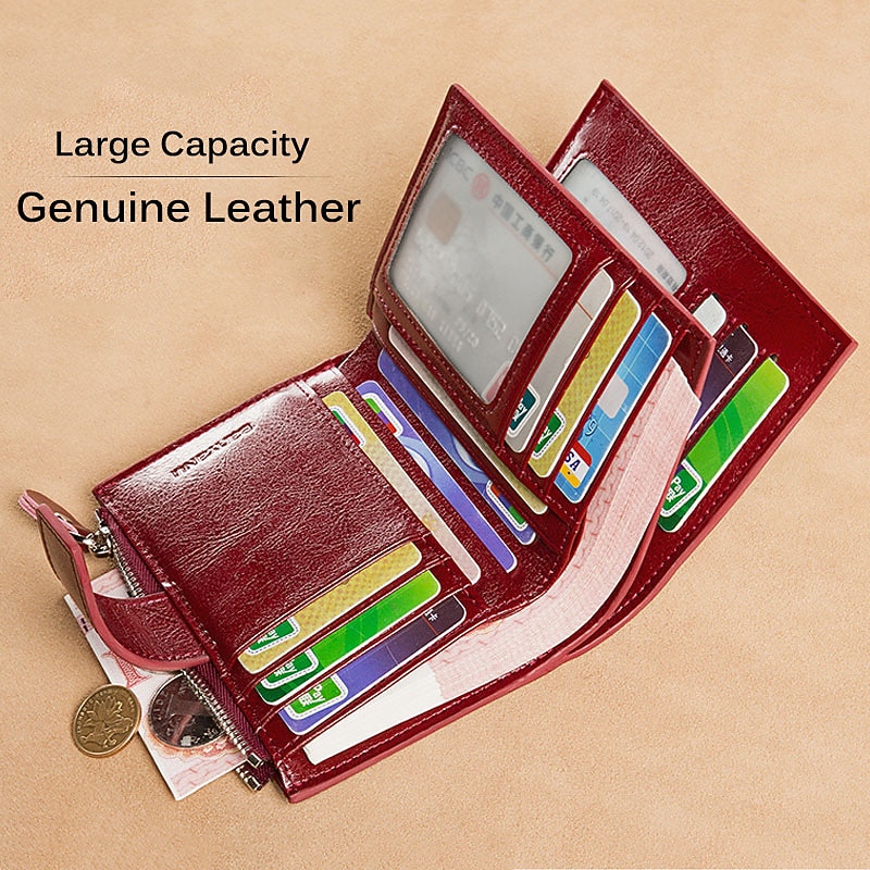 RFID Men Leather Wallet Vintage Luxury Short Slim Male Purses Money Clip Credit 2026 - $22.99 –P6