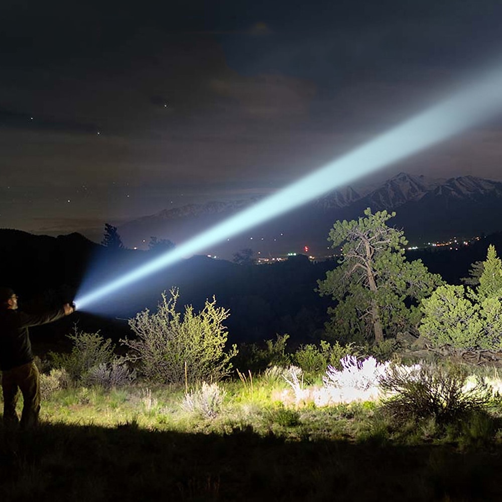 Linterna led xhp50 a prueba de agua, mini linterna usb recargable con zoom, linterna de pesca, potente linterna táctica, lámpara de camping 2025 - $16.49 –P2