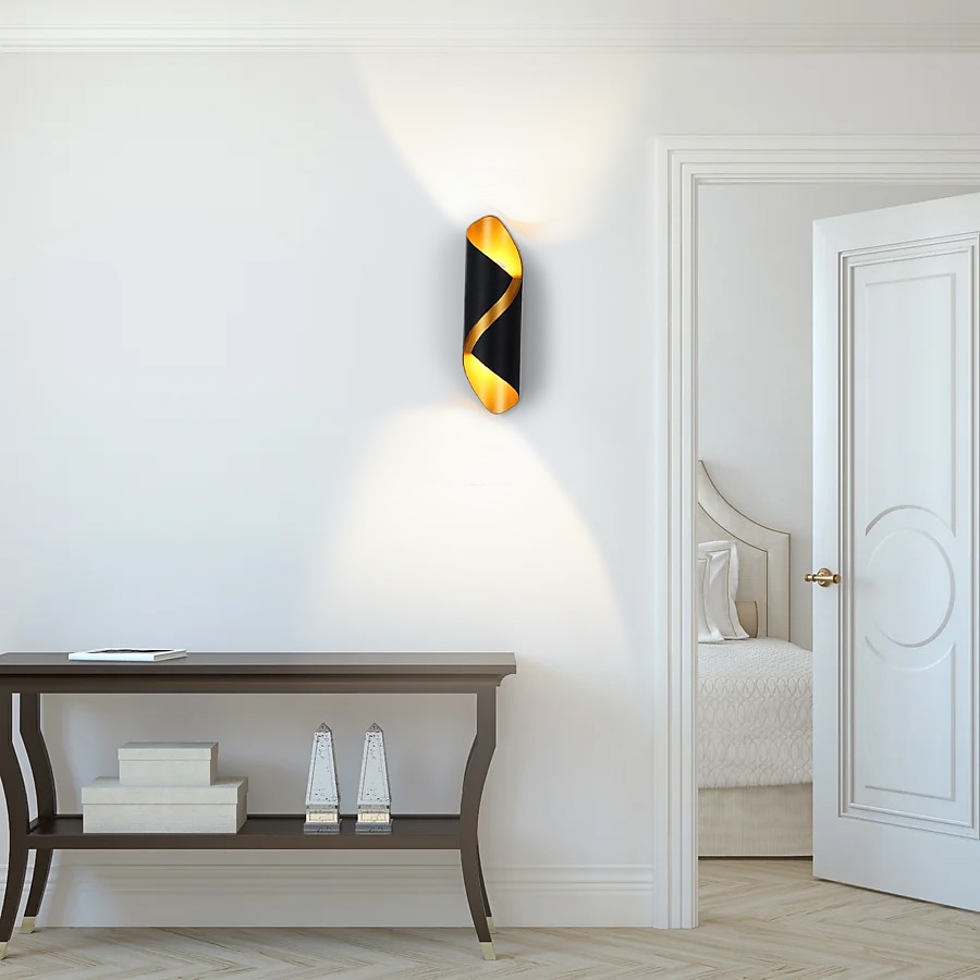 مصباح حائط LED خارجي 10 وات 800 لومن ألومنيوم خارجي IP65 مقاوم للماء مصباح غسالة حائط الحديقة ، شمعدان حائط ديكور للشرفة ac85-265v 3000k 6000k أسود / أبيض 2025 - $49.99 –P12
