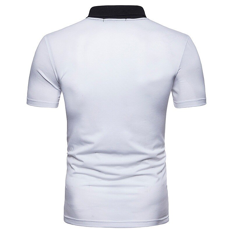 Herren Poloshirt Golfhemd Casual Festtage Kargen Klassisch Kurzarm Modisch Basic Farbblock Taste Sommer Regular Fit Schwarz Weiß Grau Poloshirt 2025 - $12.49 –P8