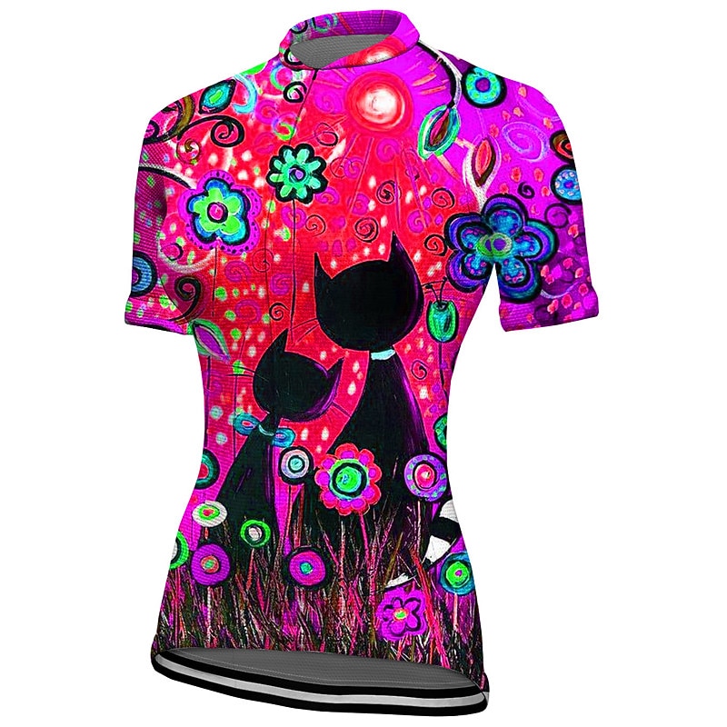 Mulheres Camisa para Ciclismo Gráfico Botânico floral Manga Curta Moto Camisa / Roupas Para Esporte Blusas com 3 bolsos traseiros Ciclismo de Montanha Ciclismo de Estrada Secagem Rápida Tiras de 2026 por $13.49 –P11