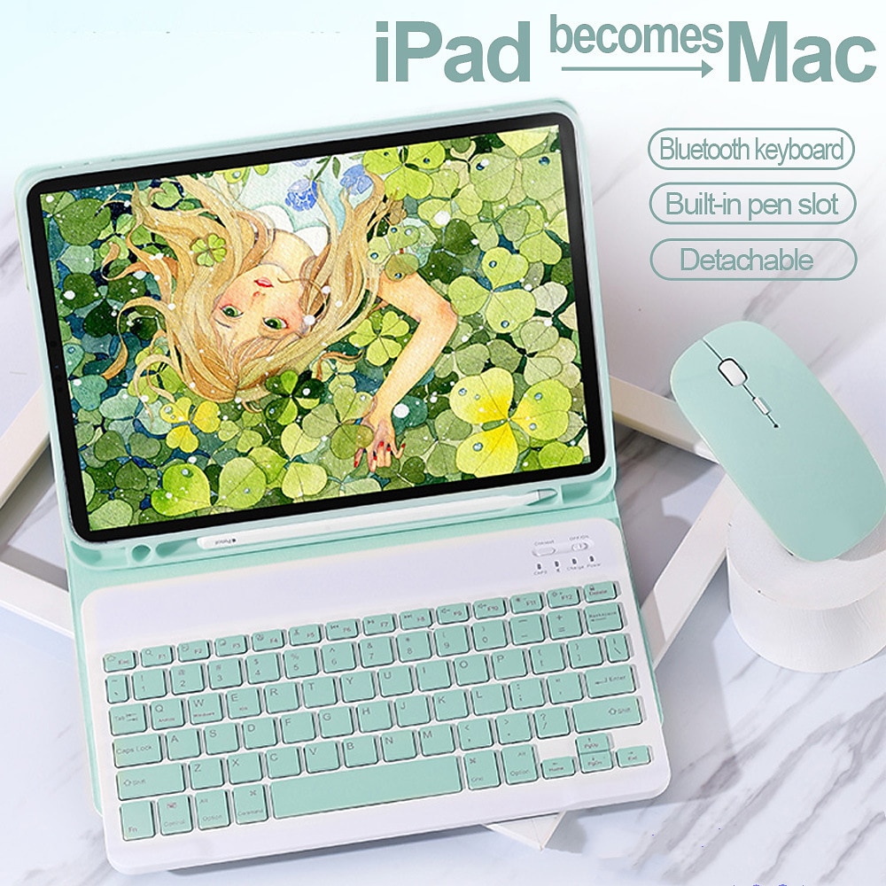 Δισκίο Θήκες Καλύμματα Για Apple iPad 10.9'' 10ο iPad Air 5ο ipad 9th 8th 7th Generation 10.2 inch iPad Pro 12.9'' 5th Φορητά με πληκτρολόγιο Ανθεκτική σε πτώσεις PU δέρμα 2025 - $58.99 –P1