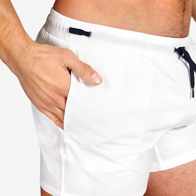Men's Swimwear Swim Shorts Swim Trunks Boxer Swim Shorts Shorts Plain Comfort Breathable Outdoor Daily Going out Sports Hawaiian White Pink 2025 - $20.99 –P4