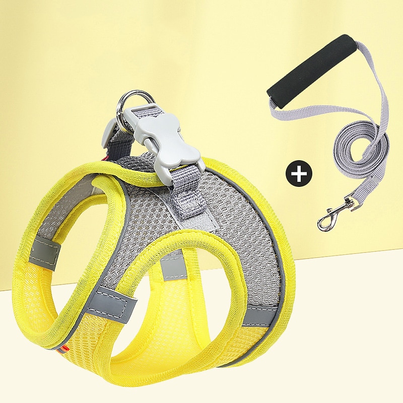 harnais pour animaux de compagnie & laisse protégez votre chat avec ce harnais de conception multicolore réfléchissant et respirant pour chat de 2025 ? $18.49 –P10