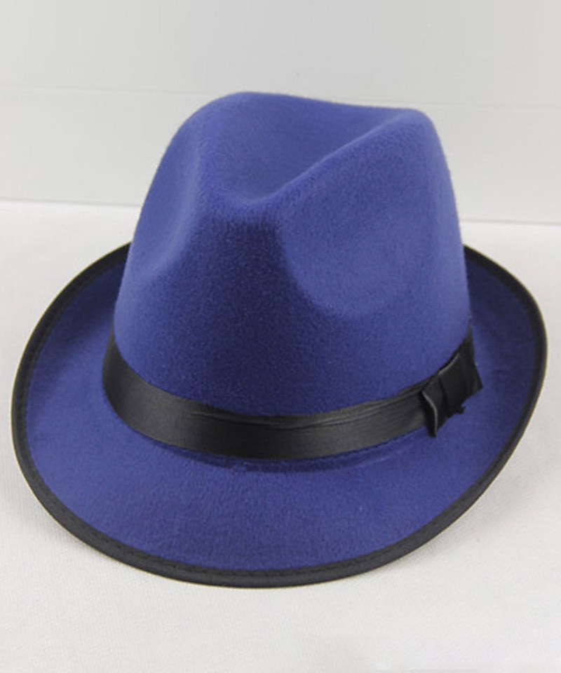 Per uomo Cappello del Kentucky Derby Cappello Fedora Cappello a tesa Nero Vino Lana fedoras Eventi Festival Semplice Protezione Solare UV Protezione solare del 2026 a $20.99 –P5