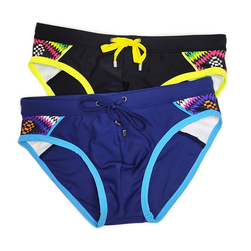 Men's Swimwear Swim Shorts Shorts Swim Briefs Print Print Comfort Breathable Outdoor Daily Going out Sports Hawaiian Black Blue 2026 - $17.49 –P11