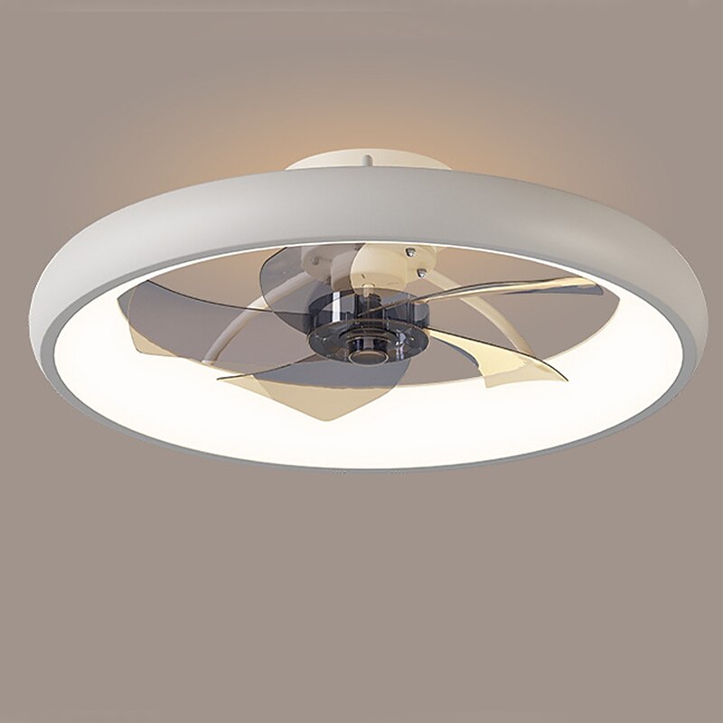 Ceiling Fans with Lights Flush Mount Low Profile Indoor Ceiling Fan,21" Dimmable Bladeless Ceiling Fans with Remote Control,Smart 3 Colors 6 Speeds Reversible 2025 - $230.29 –P11