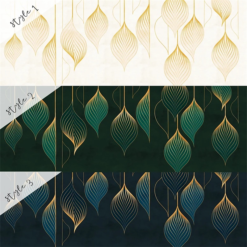 Papel pintado fresco papel pintado verde mural de pared líneas elegantes que cubren la etiqueta adhesiva despegable material de PVC/vinilo autoadhesivo/adhesivo necesario decoración de pared para 2025 - $18.99 –P10