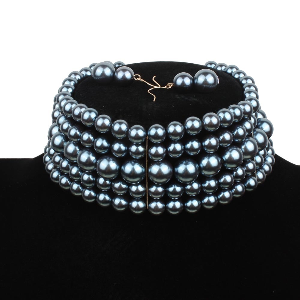 helmi choker kaulakoru korvakorut 2 kpl läppätarvikkeet vintage 1920-luvun möly 20-luvun art deco naisille 2026 - $18.99 –P14