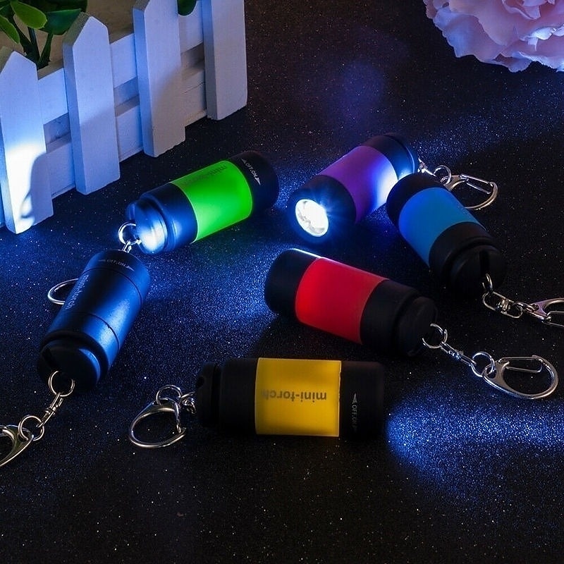 1PC Waterproof Mini Keychain Pocket Torch USB Rechargeable LED Flashlight Lamp Outdoor Sports Interior Design 2025 - $6.99 –P9