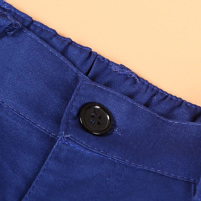 pojkar 4 st kostymset skjorta & byxor formella set kläder set outfit enfärgad långärmad set formellt mode sommar vår 7-13 år blå 2025 - $26.99 –P4