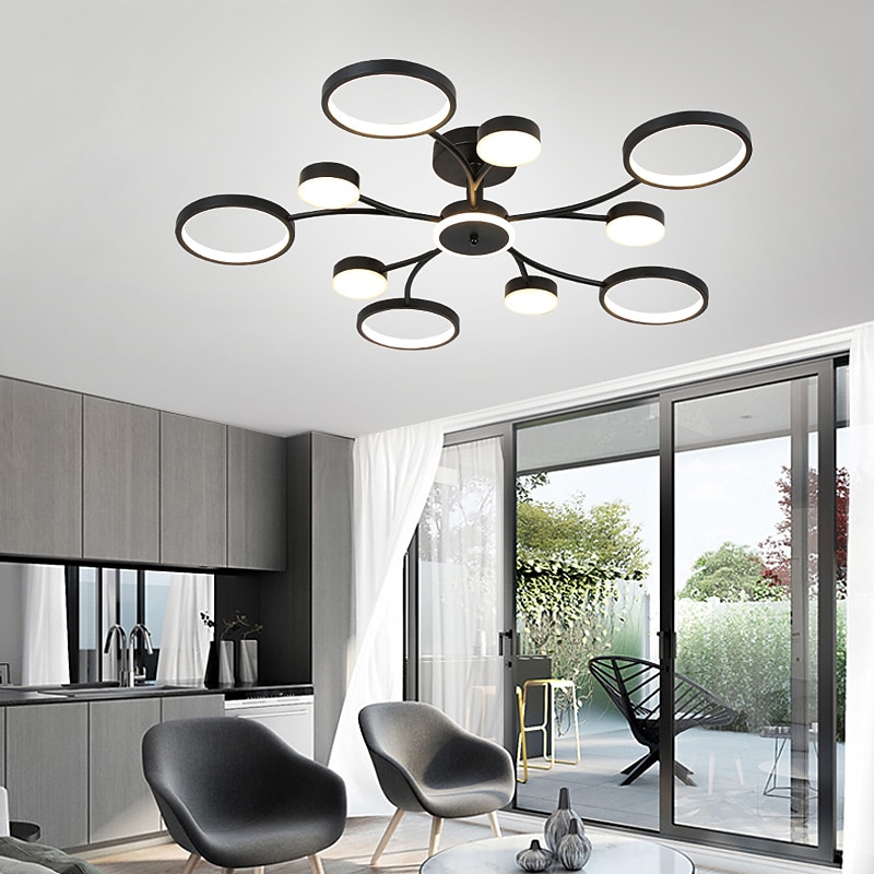 LED Pendant Light Dimmable Sputnik Design Adjustable Geometric Shapes Flush Mount Ceilling Lights 10-Light 39" Hanging Chandeliers for Living Room Dinning Room Kitchen 220-240V 2025 - $310.29 –P4