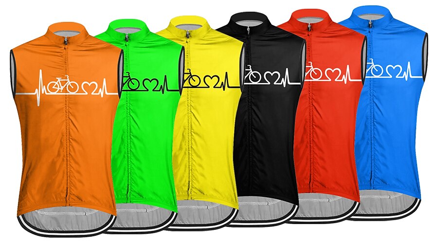 Homme Gilet de cyclisme Maillot de cyclisme Graphique Lettres & Chiffres Drôle Sans manches Cyclisme Gilet / Veste Maillot Top avec 3 poches arrière VTT Vélo tout terrain Cyclisme sur route Séchage de 2026 ? $26.99 –P1