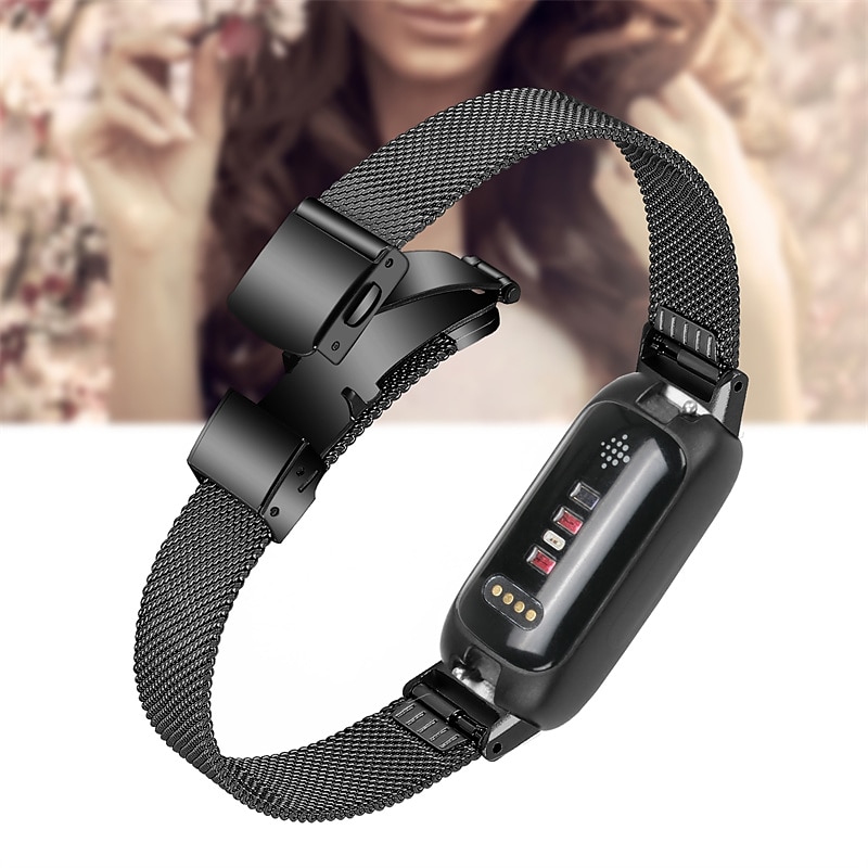 Pulseira de Smartwatch Compatível com Fitbit Inspire 3 Inspire 2 / Inspire HR / Inspire Aço Inoxidável Relógio inteligente Alça Ajustável Com Transparência Mulheres Homens Pulseira Estilo Milanês de 2025 por $19.99 –P5