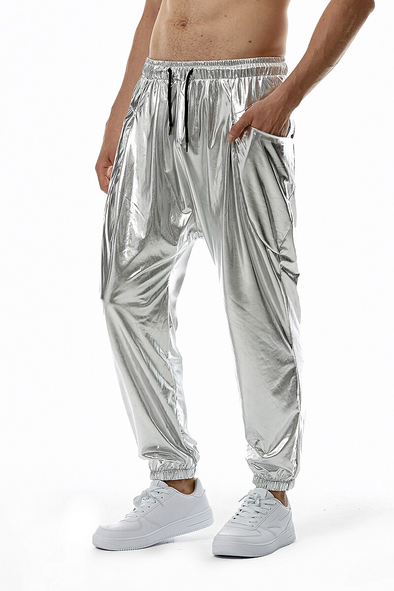 Herren Jogginghose Jogger Hose Hosen Freizeithose Paillettenhose Elastische Taille Elastischer Ärmelbund Einfarbig Windundurchlässig Atmungsaktiv In voller Länge Casual Ausgehkleidung Athleisure 2025 - $32.99 –P10