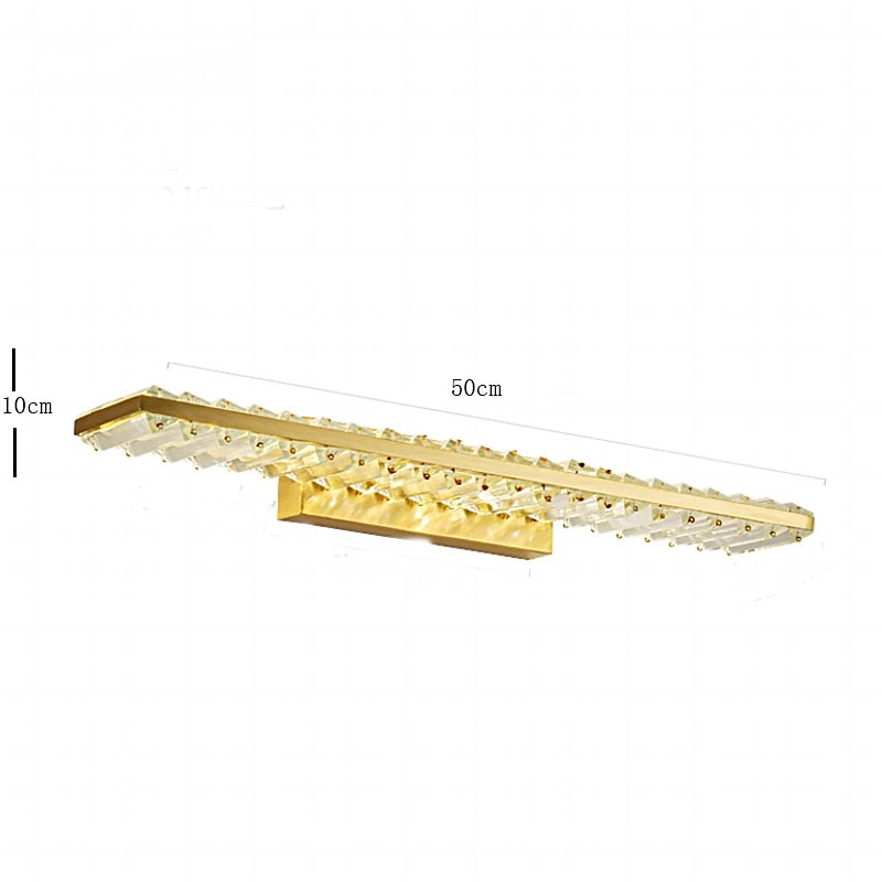 LED Vanity Light Crystal Waterproof IP20 20W Mirror Light Modern White Minimalist Bathroom Light Fixture Aluminum Iron Bathroom Wall Sconce  Wall Mount Lighting Fixture 2025 - $232.29 –P7