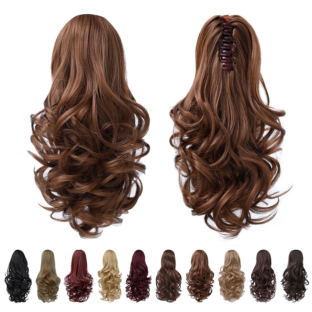 clip in ponytailclip kynsi blondi poninhännät pidennys aaltoileva 14 4.3 oz mustat hiustenpidennykset synteettiset syxlcygg fake hiukset valkoiset naiset tyttö 12 16 20 kihara 22 suora pörröinen &ei 2025 - $19.99 –P1