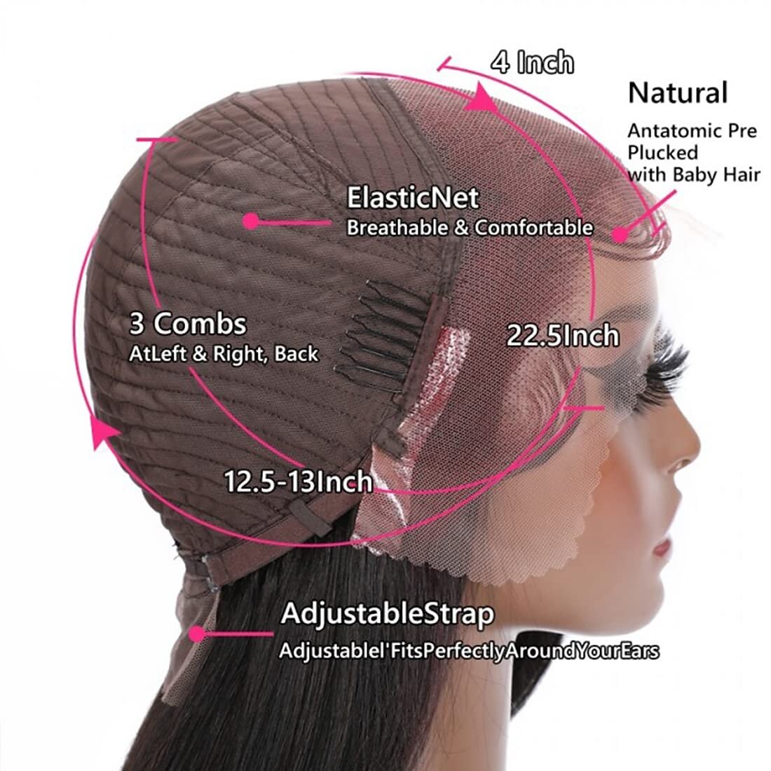 Skunk Stripe Hair 99J Root 13X4 Lace Front Wigs Human Hair Colored Wig With Red Root 99J/1B Burgundy Lace Front Wigs Red Wine Silky Straight Transparent Lace Wig 2026 - $190.99 –P4