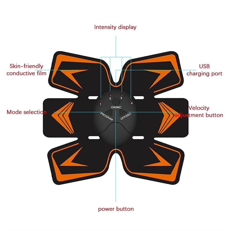 EMS Abdominal Muscles Training Stickers Electric Abdominal Stimulator Fitness Body Slimming Massager Weight Loss For Men Women Valentine's Day Gift 2026 - $24.99 –P11