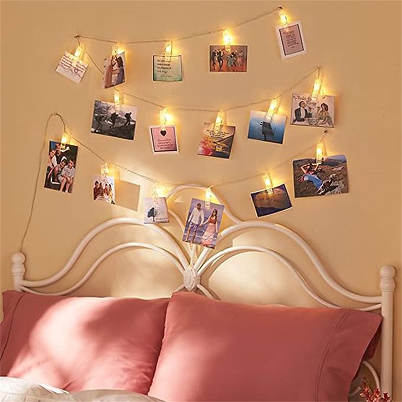 Lampki świetlne LED Oświetlenie Fotograficzne USB LED Bajkowe Lampki Zasilane Baterią Girlanda do Sypialni Domu na Imprezę Ślubną Dekoracja 2026 - $15.49 –P19