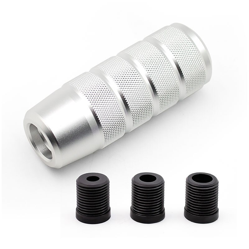pomello del cambio zigrinato in alluminio antiscivolo universale da 9,5 cm - cambio manuale m8 m10 m12 gm - pomello della leva del cambio jdm opaco del 2025 a $24.99 –P5