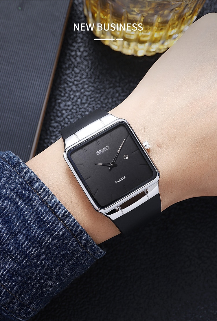 SKMEI Кварцевые Часы Подарок на День Святого Валентина для мужчин Японские Кварцевые Механизмы Часы Роскошные Большие Циферблаты Модные Аналоговые Наручные Часы Календарь 3Bar Водонепроницаемые 2026 - $22.99 –P6