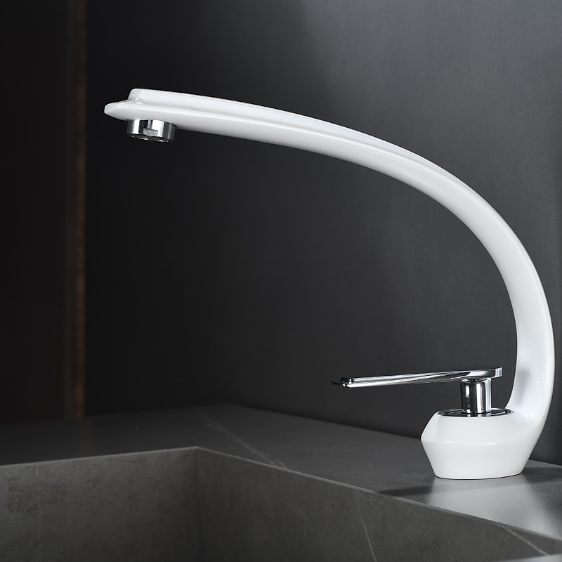 Bathroom Sink Mixer Faucet, Single Handle One Hole Washroom Basin Taps Chrome Finish Bathroom Faucet with Hot and Cold Water Hose 2025 - $113.99 –P3