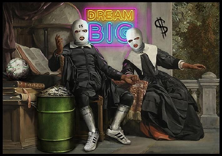 cartazes de pintura em tela vintage artista mascarado criss bellini impressão obras de arte para casa parede sala de estar decoração imagem cuadros de 2026 por $15.99 –P18