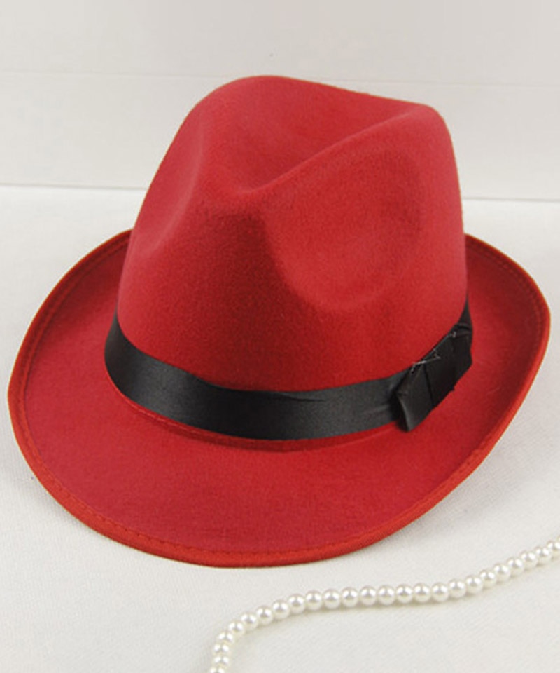 Per uomo Cappello del Kentucky Derby Cappello Fedora Cappello a tesa Nero Vino Lana fedoras Eventi Festival Semplice Protezione Solare UV Protezione solare del 2026 a $20.99 –P3