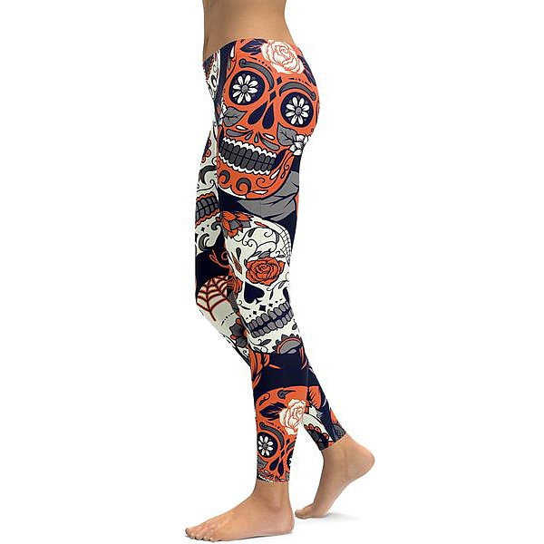 Retro Antiguo Punk y gótico Años 70 Polainas Pantalones de entrenamiento Calavera Cráneos Mujer Víspera de Todos los Santos Carnaval Mascarada Fiesta / Noche Despedida de Soltera Adulto Pantalones 2025 - $14.99 –P4