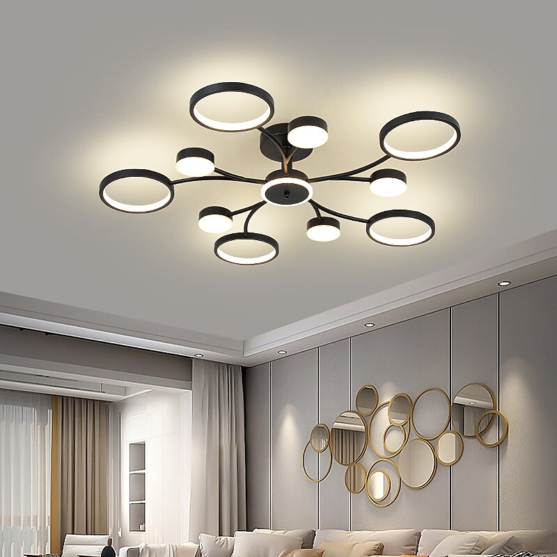 LED Pendant Light Dimmable Sputnik Design Adjustable Geometric Shapes Flush Mount Ceilling Lights 10-Light 39" Hanging Chandeliers for Living Room Dinning Room Kitchen 220-240V 2025 - $310.29 –P1