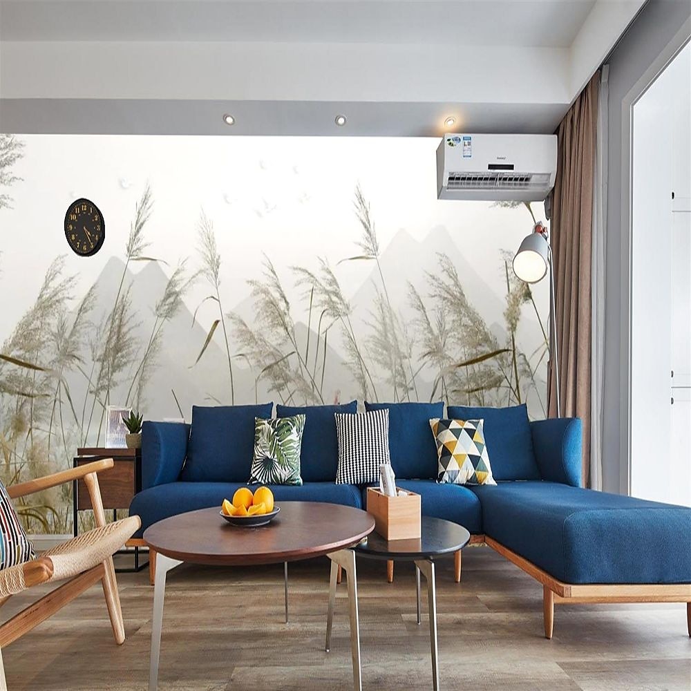 cool wallpapers natuur behang muurschildering 3d woondecoratie riet wandbekleding canvas materiaal zelfklevend behang muurschildering wanddoek kamer wandbekleding 2025 - $17.49 –P5