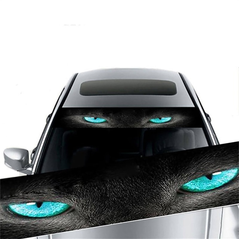 starfire 3d läpinäkyvä auton etu tuulilasi tarrat etu- ja takavaihde koristeellinen aurinkosuoja tarrat modifioidut etuvaihde auton tarrat 2025 - $15.99 –P4