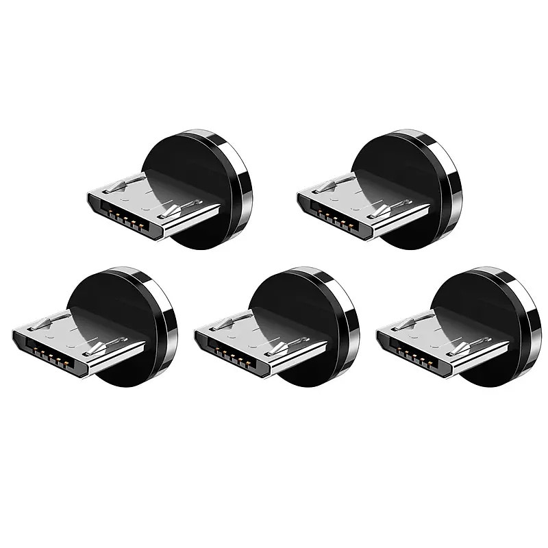 1/5 pièces connecteur magnétique universel pour câble magnétique rond un ponit type c micro usb aimant pièces de rechange adaptateur de prise anti-poussière pour téléphone portable cadeau pour de 2025 ? $10.99 –P3