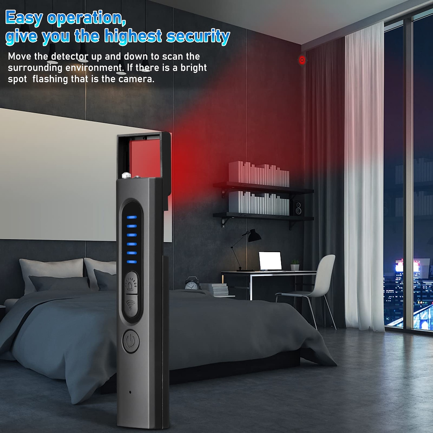 camera detectoren verborgen apparaten detectoren anti-spy camera bug rf afluisterapparaat auto gps tracker detector draadloze signaal scanner infraroodzoeker voor kantoor aan huis hotel badkamer, 2025 - $38.99 –P10
