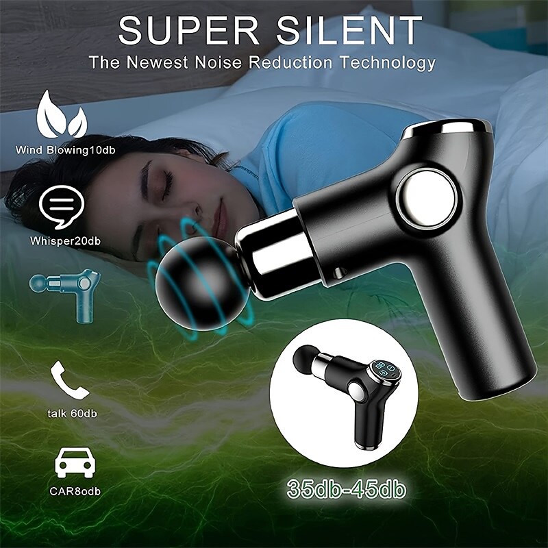High Frequency Massage Gun Mini LCD 32 Speeds Fascia Gun Muscle Massager Relaxation Body Relax Fitness 2025 - $46.99 –P6