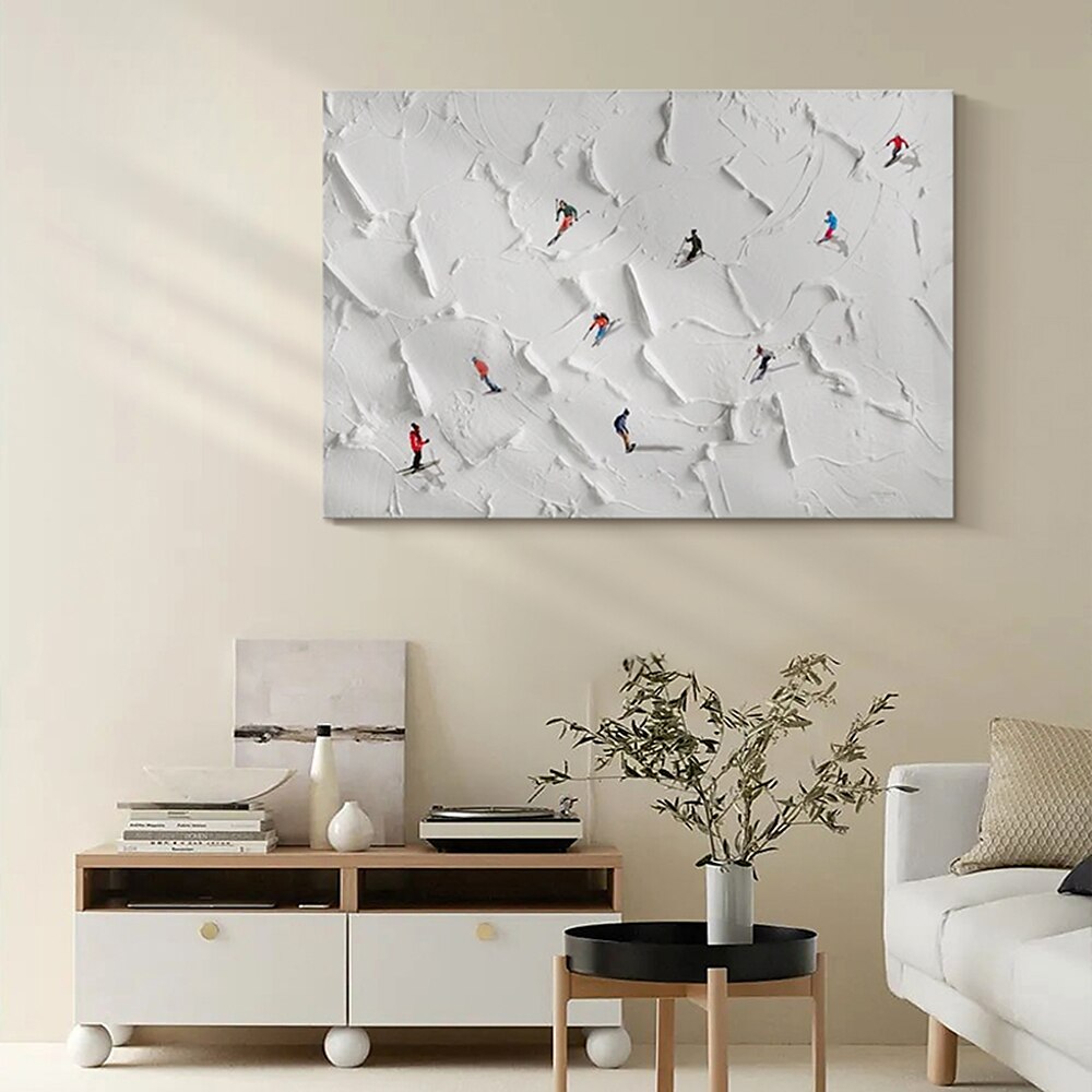 Hang-geschilderd olieverfschilderij Handgeschilderde Horizontaal Abstract Landschap Modern Zonder Inner Frame (Geen frame) 2025 - $83.99 –P5