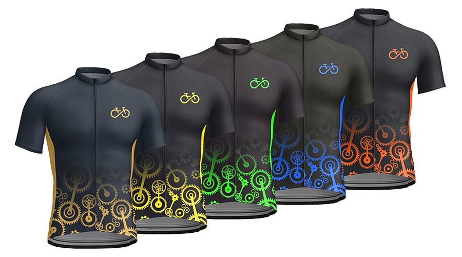 Men's Cycling Jersey Graphic Letter & Number Funny Short Sleeve Bike Jersey Top with 3 Rear Pockets Mountain Bike MTB Road Bike Cycling Quick Dry Reflective Strips Back Pocket Moisture Wicking Sports 2025 - $30.99 –P1