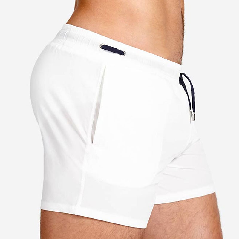Men's Swimwear Swim Shorts Swim Trunks Boxer Swim Shorts Shorts Plain Comfort Breathable Outdoor Daily Going out Sports Hawaiian White Pink 2025 - $20.99 –P2