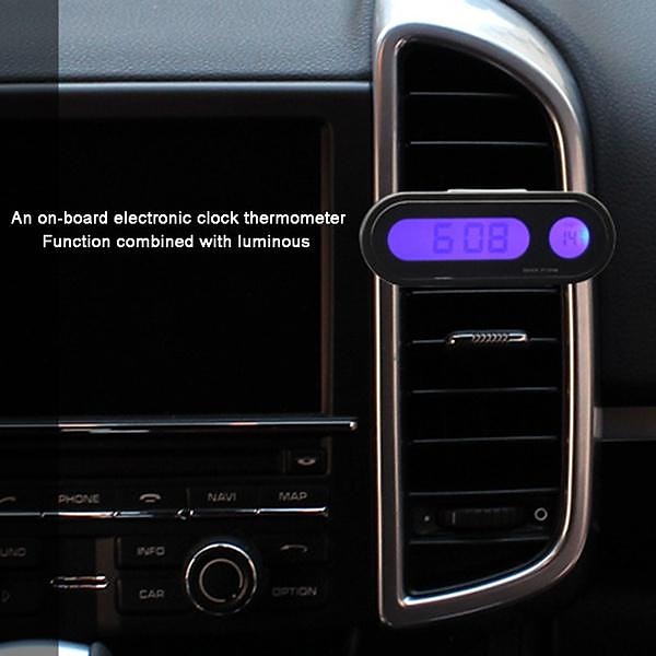 Car Digital Clock Electronic Thermometer Clock LCD Display Luminous Temperature Clock Mini car clock Electronic Clock car watch Auto Dashboard Clocks Luminous 2025 - $14.99 –P5